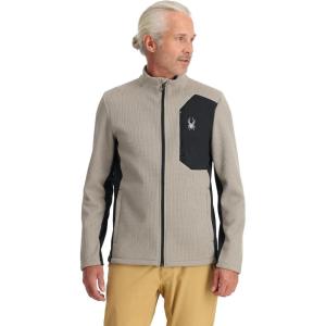 Spyder Men’s Bandit Hybrid Full Zip Mid Layer Jacket(Concrete)