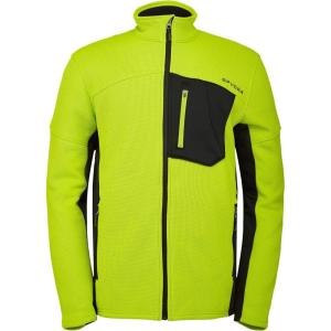 Spyder Men’s Bandit Hybrid Full Zip Mid Layer Jacket(Sharp Lime)