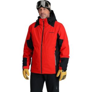 Spyder Men’s Contact Insulated Ski Snow Hooded Snow Jacket(Volcano)