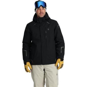 Spyder Men’s Copper Insulated Ski Snow Hooded Jacket(Black)