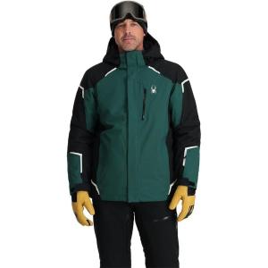 Spyder Men’s Copper Insulated Ski Snow Hooded Jacket(Cypress Green)