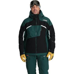 Spyder Men’s Leader Insulated Hooded Ski Snow Jacket(Cypress Green)