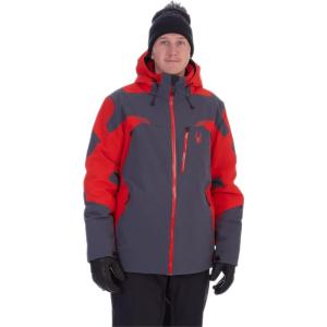 Spyder Men’s Leader Insulated Hooded Ski Snow Jacket(Ebony)