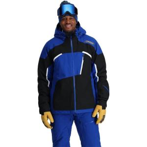Spyder Men’s Leader Insulated Hooded Ski Snow Jacket(Electric Blue)
