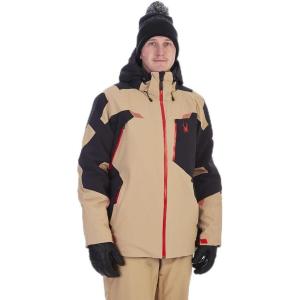Spyder Men’s Leader Insulated Hooded Ski Snow Jacket(Tannin)