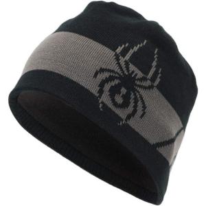 Spyder Mens Shelby Lined Beanie(Black/Polar S1)