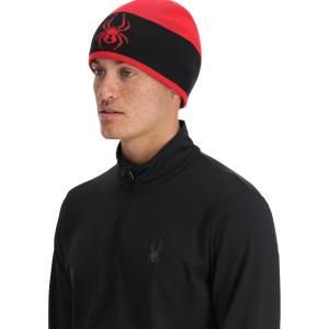 Spyder Mens Shelby Lined Beanie(Spyder Red)