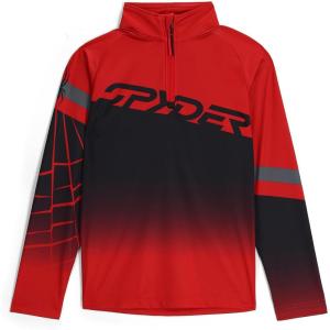 Spyder Toddler Boy’s Incline Half Zip Ski Base Layer Sweater Jacket(Spyder Red)