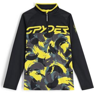 Spyder boys Camo Half Zip(Acid Yellow)