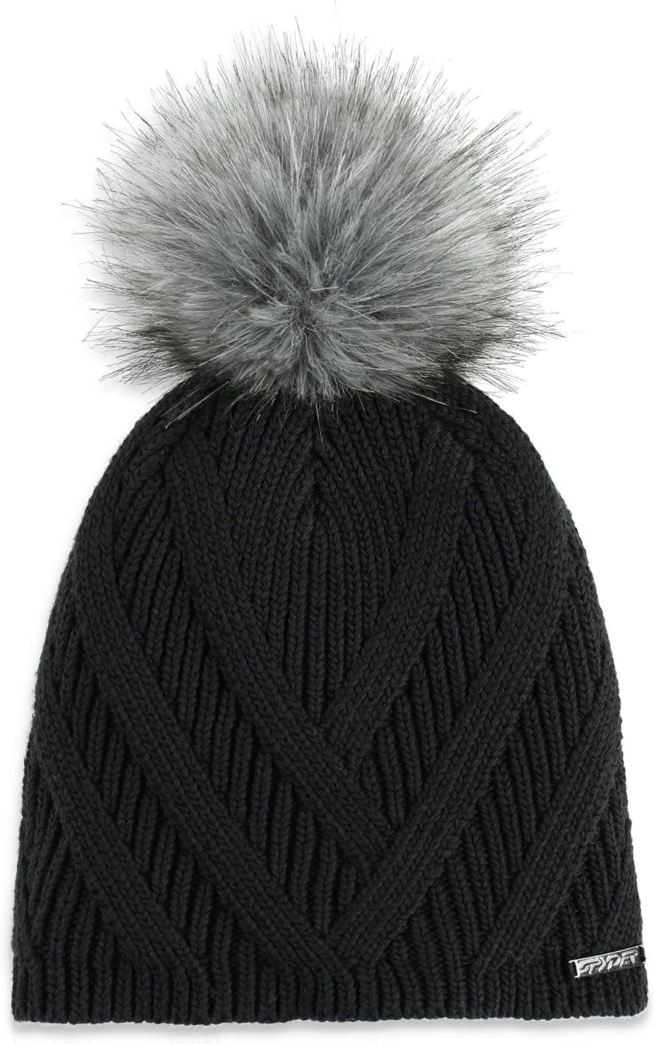 imageSpyder Womens Royal Pom Lined Ski BeanieBlack
