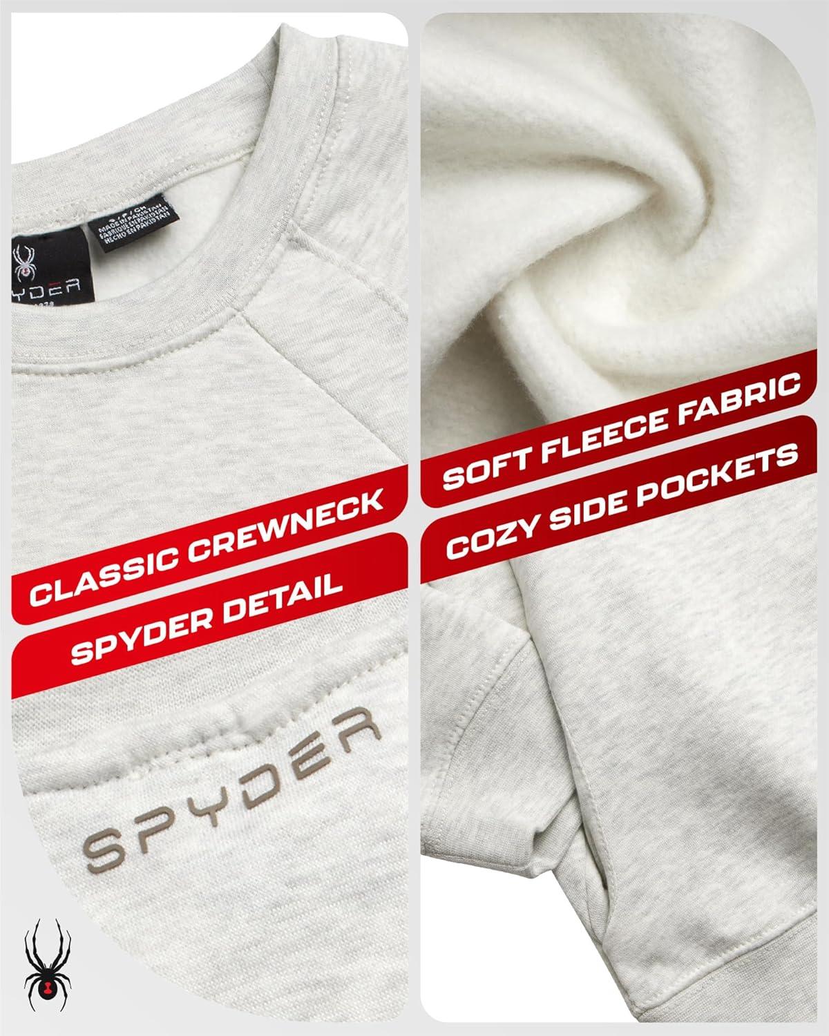 imageSpyder Womens Sweaters Cozy Super Soft Fleece Pullover Sweater for Women Lightweight Long Sleeve Tops with Raglan SleevesPearl