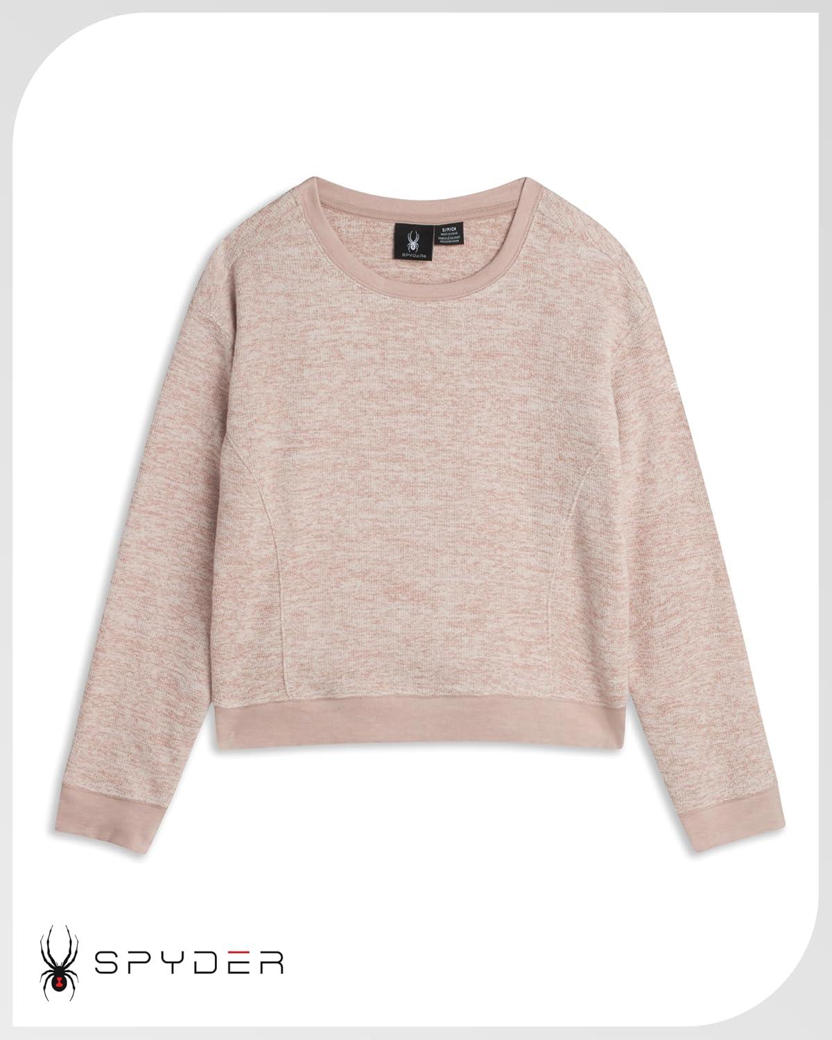 imageSpyder Womens Sweaters Super Soft Terry Fleece Crewneck Pullover Sweaters for Women Breathable Knitted Long Sleeve TopMushroom