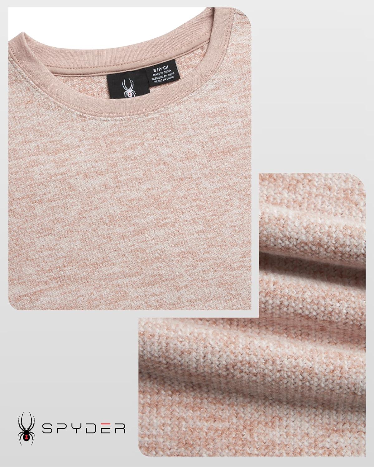 imageSpyder Womens Sweaters Super Soft Terry Fleece Crewneck Pullover Sweaters for Women Breathable Knitted Long Sleeve TopMushroom