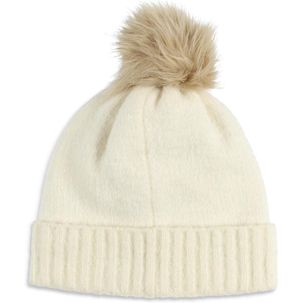 imageSpyder Womens Plait Pom Lined Ski BeanieVanilla Latte