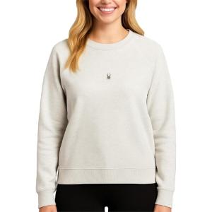 Spyder Womens Sweaters – Cozy Super Soft Fleece Pullover Sweater for Women – Lightweight Long Sleeve Tops with Raglan Sleeves(Pearl)
