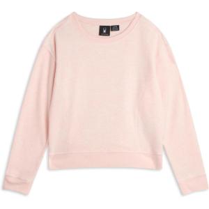 Spyder Womens Sweaters – Super Soft Terry Fleece Crewneck Pullover Sweaters for Women – Breathable Knitted Long Sleeve Top(Peach Blush)