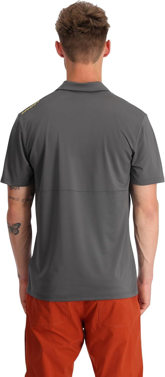 imageSpyder Mens Olson Short Sleeve Golf Polo ShirtPolar