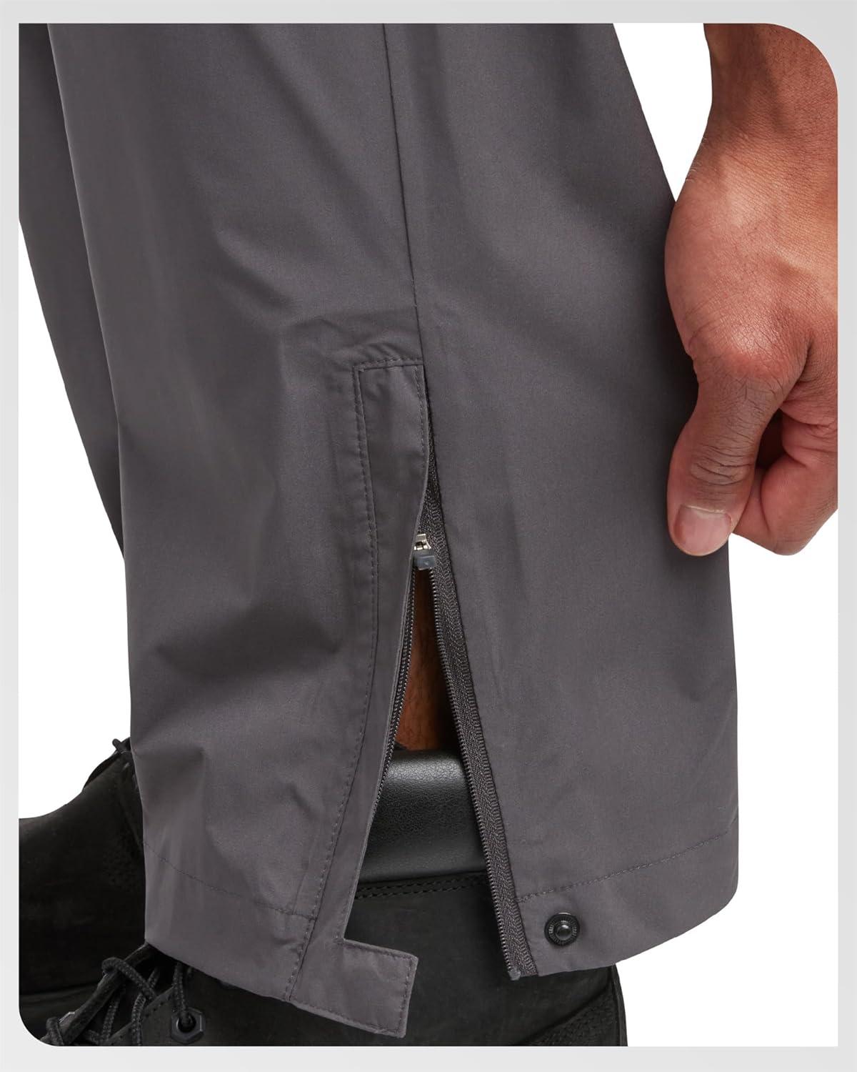 imageSpyder Mens Rain Pants Waterproof Hiking Pants for Men Lightweight Windproof Tactical Outdoor Gear with Elastic WaistbandPolar