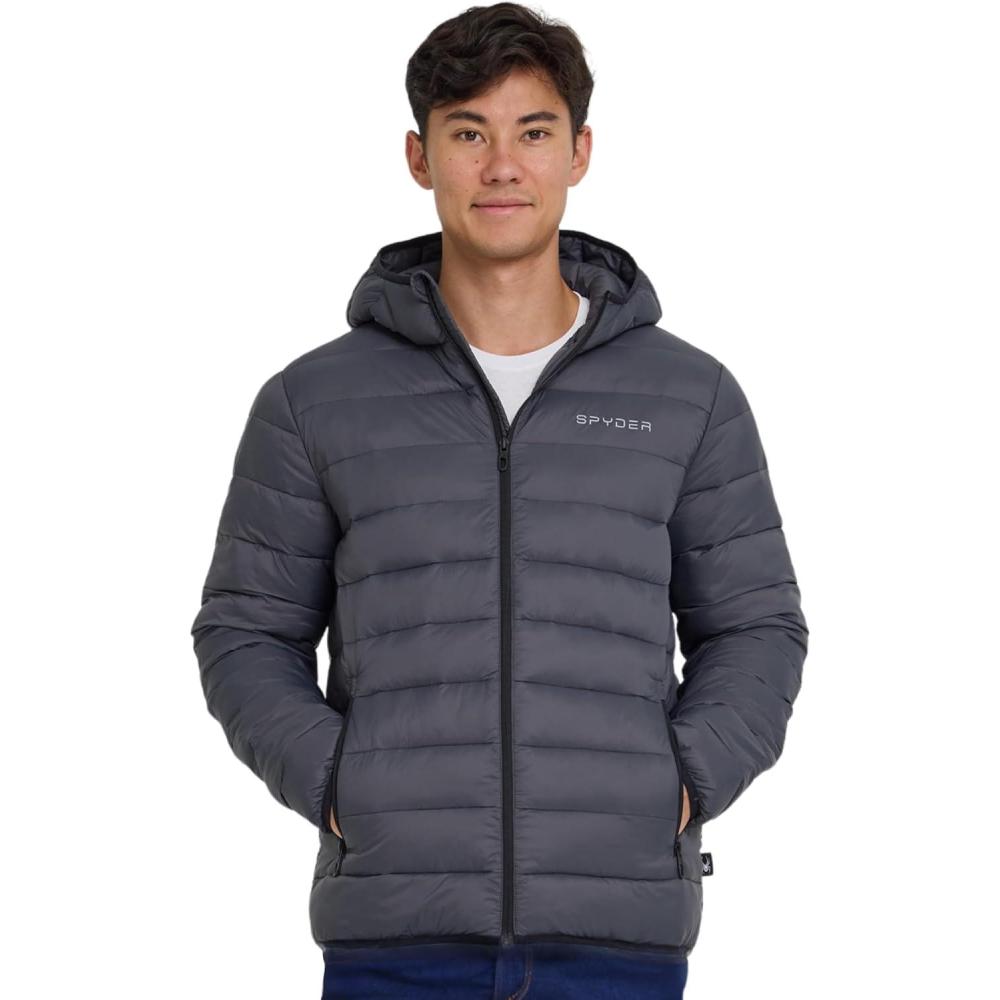 imageSpyder Packable Puffer Jacket Men with Hood Lightweight Winter Jackets for MenPolar
