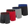 Black/Heather/Red/Black