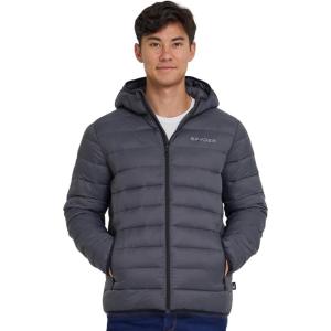 Spyder Packable Puffer Jacket Men with Hood, Lightweight Winter Jackets for Men(Polar)