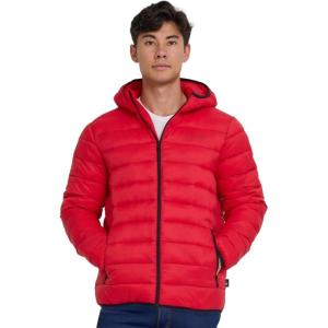Spyder Packable Puffer Jacket Men with Hood, Lightweight Winter Jackets for Men(Red)