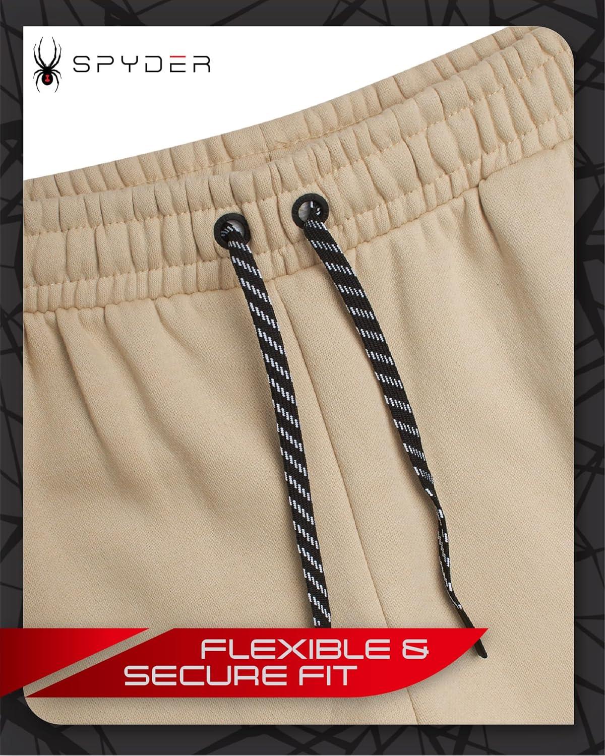 imageSpyder Mens Active Jogger Sweatpants 2 Pack Athletic Fleece Workout Gym Joggers with Pockets and Drawcord Sizes SXXL