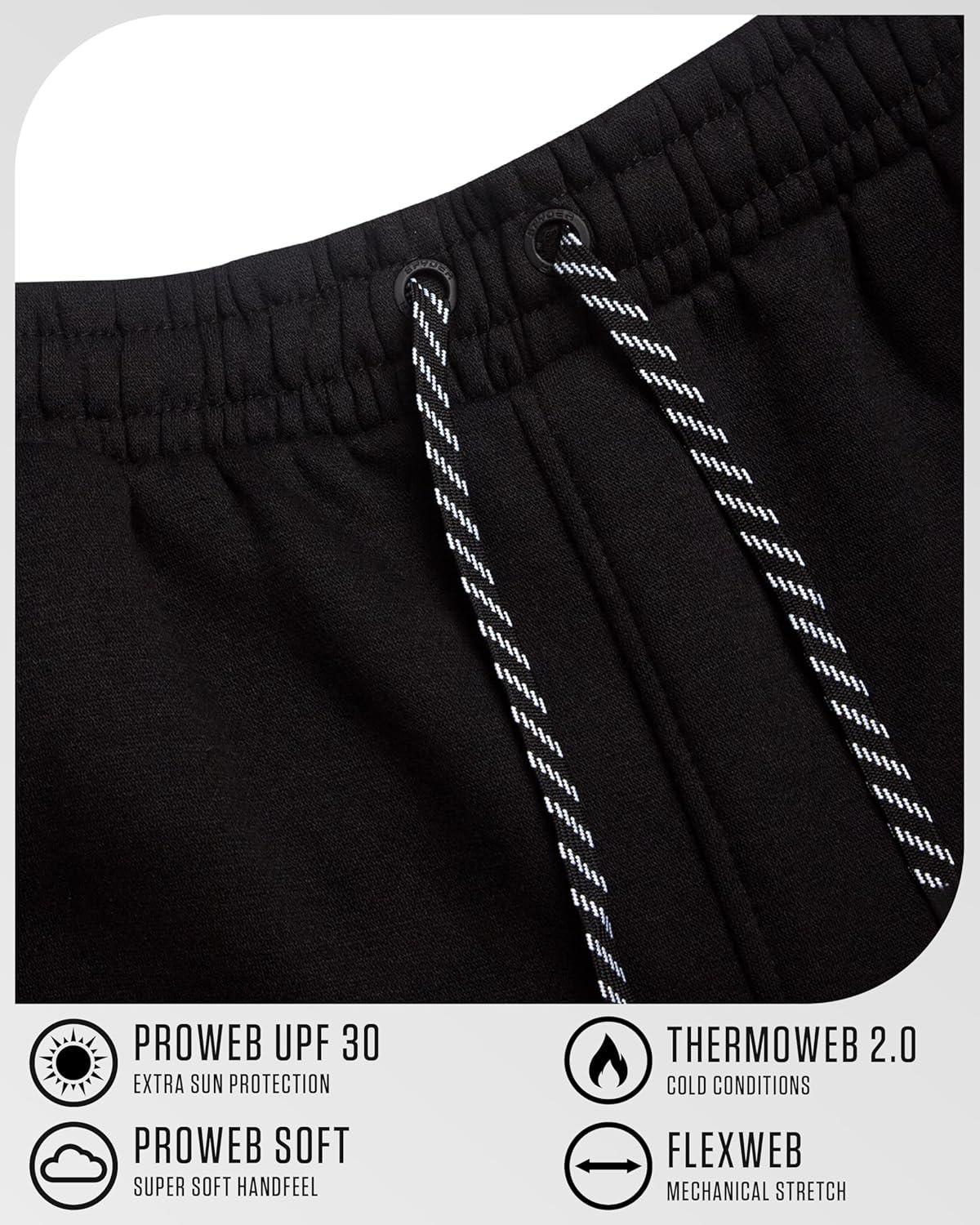 imageSpyder Mens Cargo Sweatpants Soft Stretch Fleece Mens Joggers with Pockets amp Elastic Waistband for Running Jogging WorkoutBlack Midnight