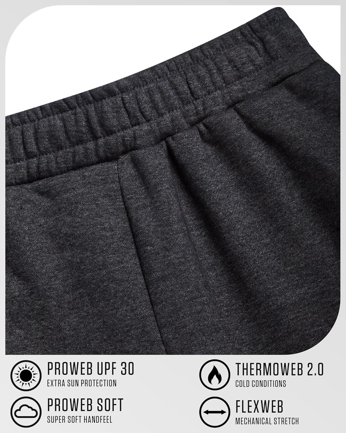 imageSpyder Mens Cargo Sweatpants Soft Stretch Fleece Mens Joggers with Pockets amp Elastic Waistband for Running Jogging WorkoutCharcoal Heather