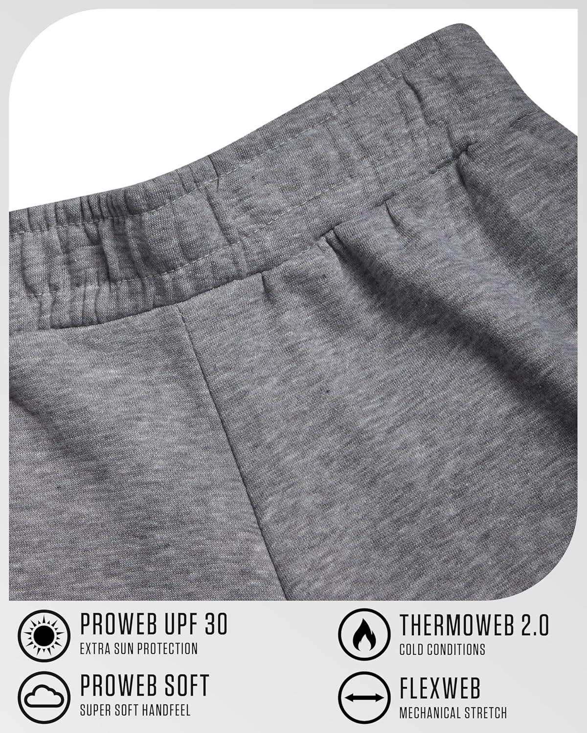 imageSpyder Mens Cargo Sweatpants Soft Stretch Fleece Mens Joggers with Pockets amp Elastic Waistband for Running Jogging WorkoutHeather Grey