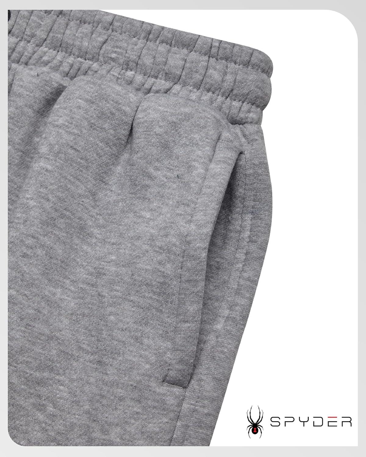 imageSpyder Mens Cargo Sweatpants Soft Stretch Fleece Mens Joggers with Pockets amp Elastic Waistband for Running Jogging WorkoutHeather Grey Smoke