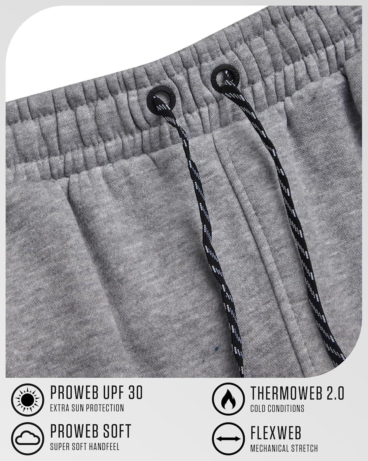 imageSpyder Mens Cargo Sweatpants Soft Stretch Fleece Mens Joggers with Pockets amp Elastic Waistband for Running Jogging WorkoutHeather Grey Smoke