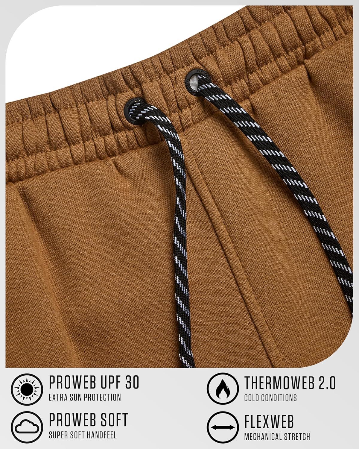 imageSpyder Mens Cargo Sweatpants Soft Stretch Fleece Mens Joggers with Pockets amp Elastic Waistband for Running Jogging WorkoutSaddle