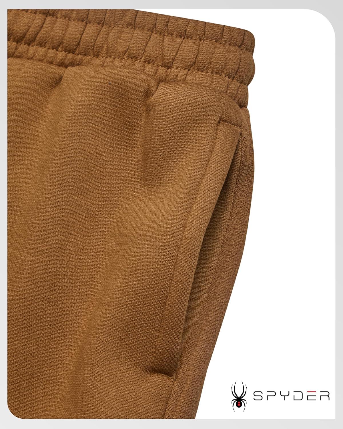 imageSpyder Mens Cargo Sweatpants Soft Stretch Fleece Mens Joggers with Pockets amp Elastic Waistband for Running Jogging WorkoutSaddle