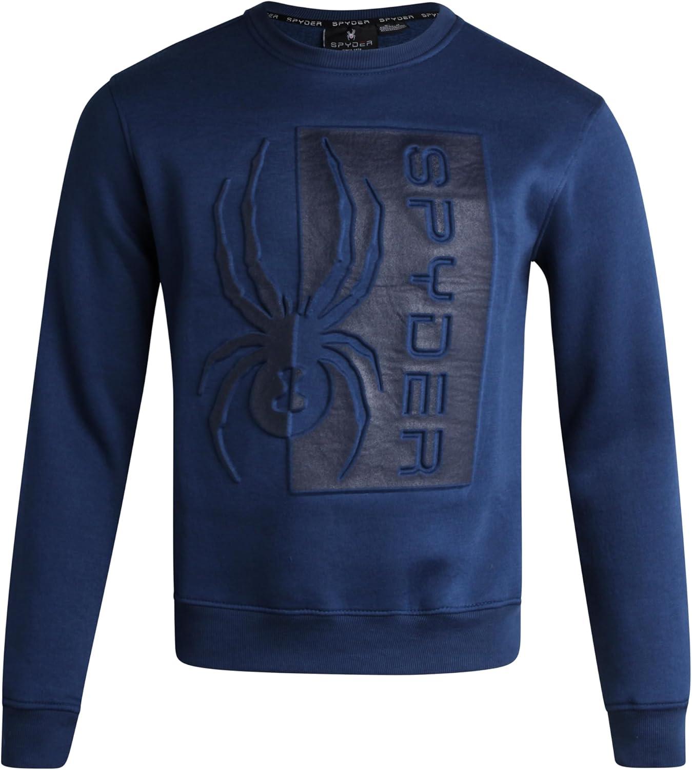 imageSpyder Mens Crewneck Sweatshirt Soft Performance Fleece Pullover Sweatshirts for Men Casual Gym Workout Mens SweatshirtBlue