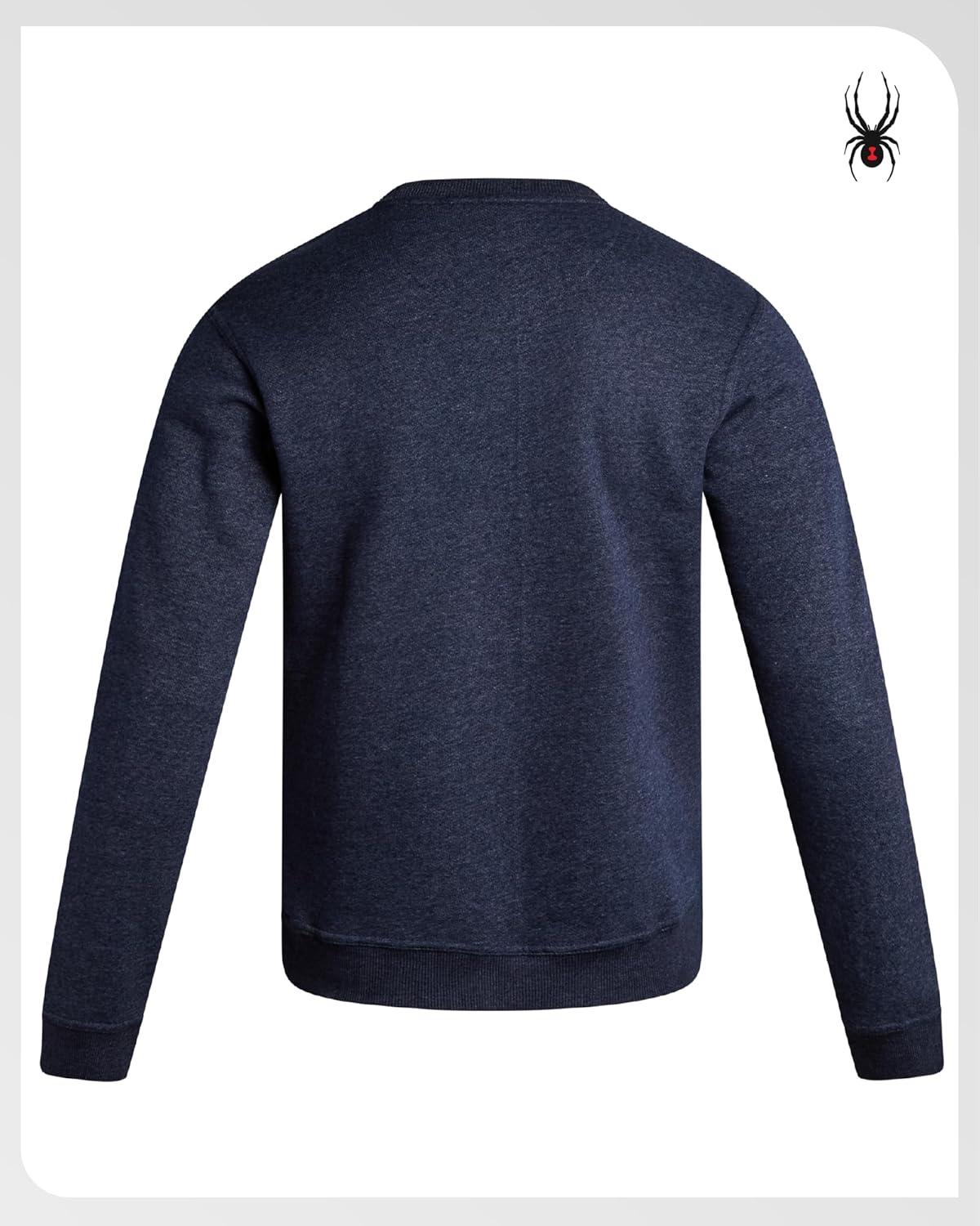 imageSpyder Mens Crewneck Sweatshirt Soft Performance Fleece Pullover Sweatshirts for Men Casual Gym Workout Mens SweatshirtTrue Navy