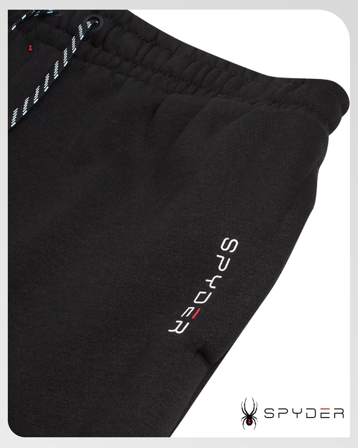 imageSpyder Mens Sweatpants Athletic Performance Fleece Joggers Sweatpants for Men for Gym Workout and Running Sizes SXXLBlack