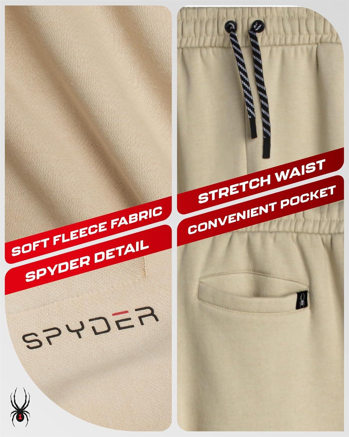 imageSpyder Mens Sweatpants Athletic Performance Fleece Joggers Sweatpants for Men for Gym Workout and Running Sizes SXXLCloud