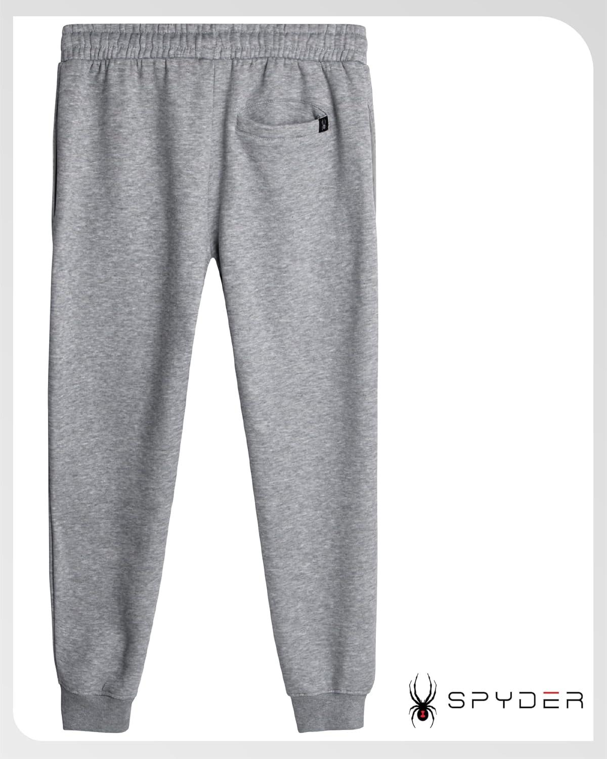 imageSpyder Mens Sweatpants Athletic Performance Fleece Joggers Sweatpants for Men for Gym Workout and Running Sizes SXXLGrey Heather