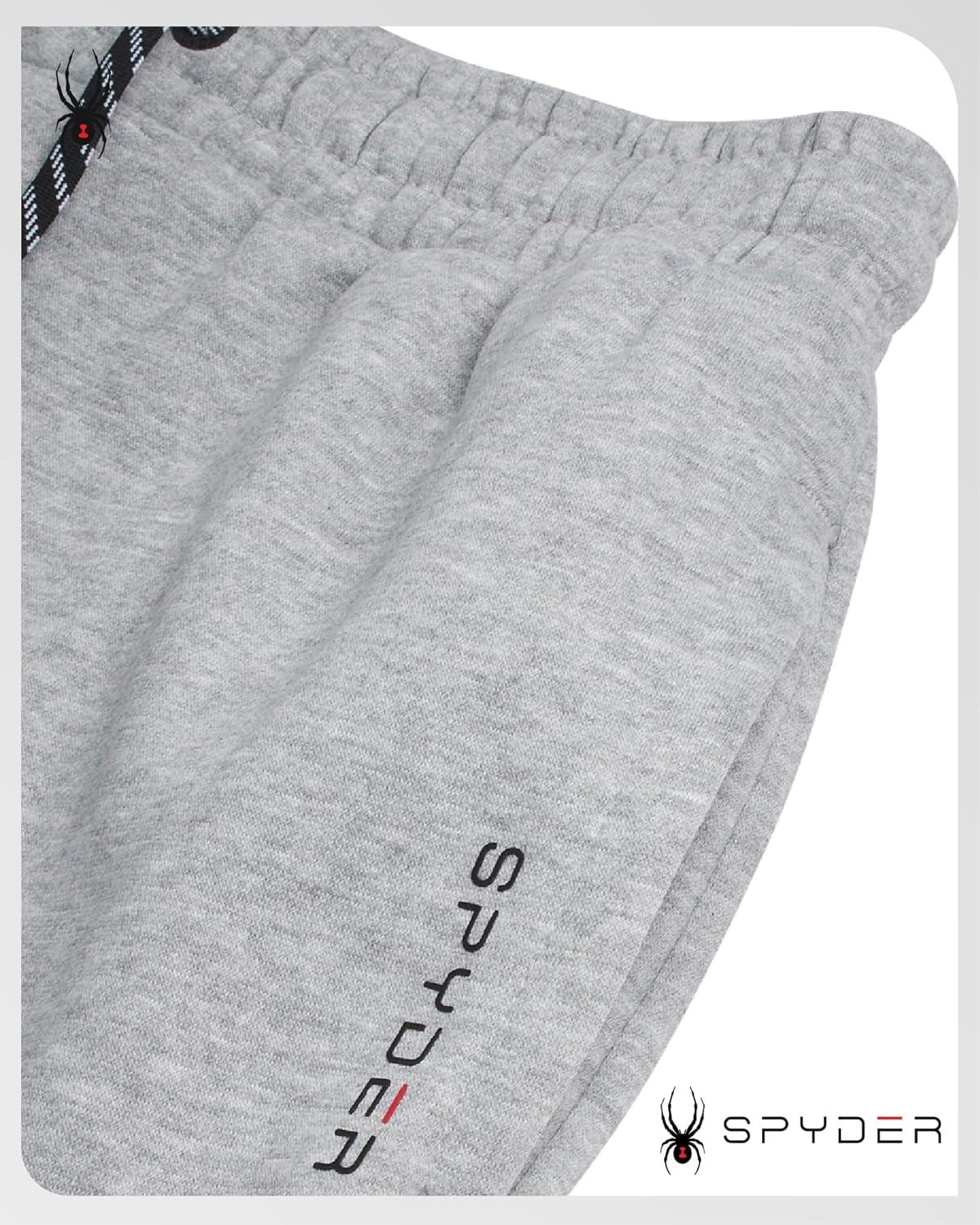 imageSpyder Mens Sweatpants Athletic Performance Fleece Joggers Sweatpants for Men for Gym Workout and Running Sizes SXXLGrey Heather