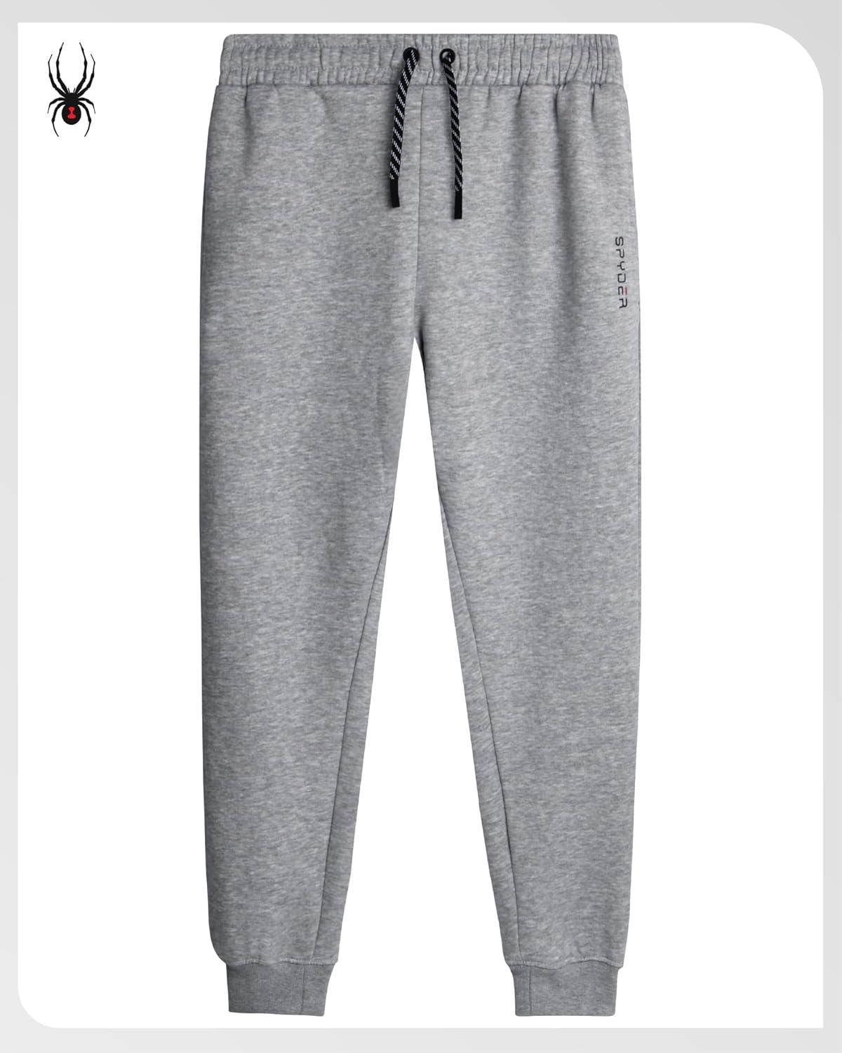 imageSpyder Mens Sweatpants Athletic Performance Fleece Joggers Sweatpants for Men for Gym Workout and Running Sizes SXXLGrey Heather
