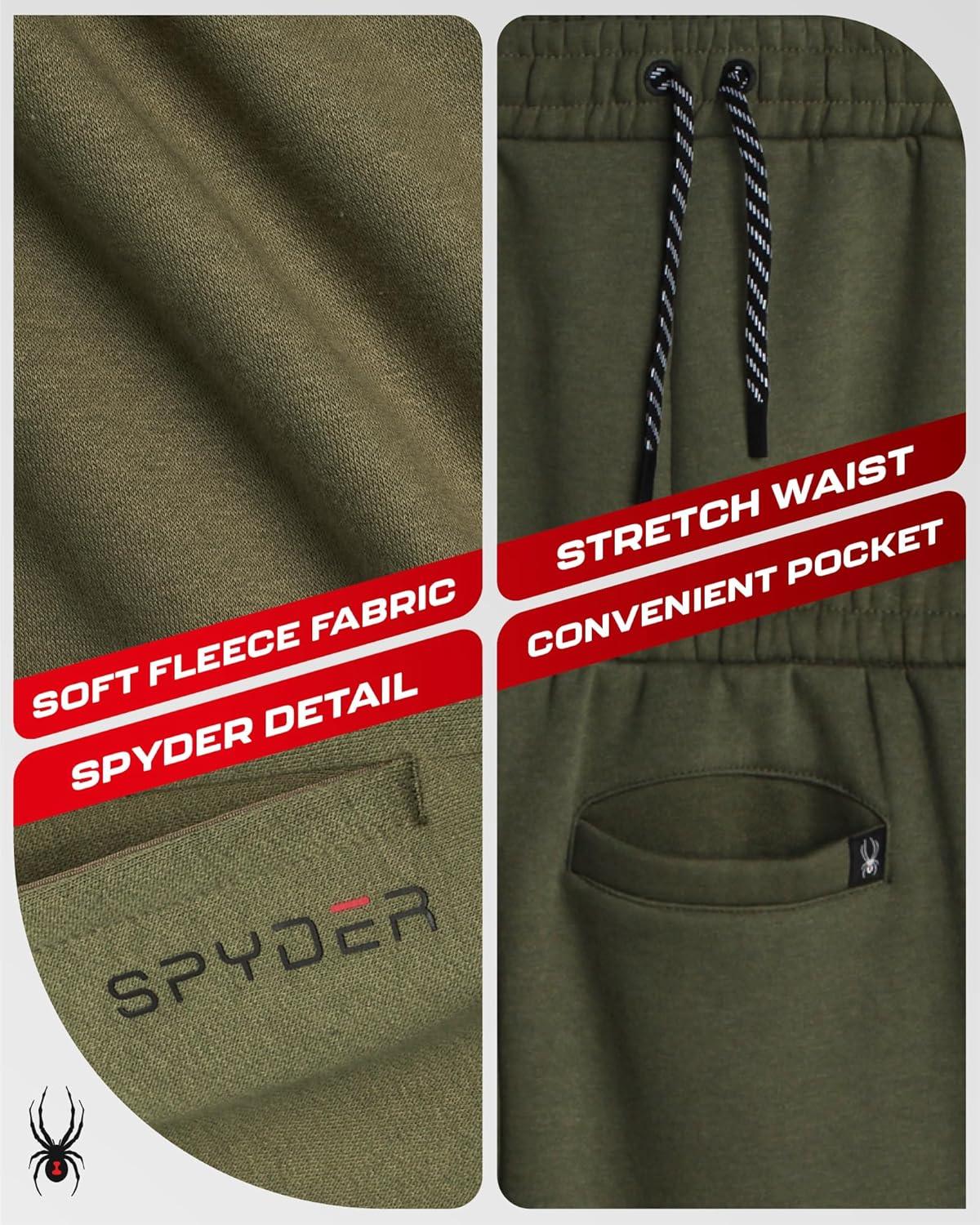 imageSpyder Mens Sweatpants Athletic Performance Fleece Joggers Sweatpants for Men for Gym Workout and Running Sizes SXXLSage