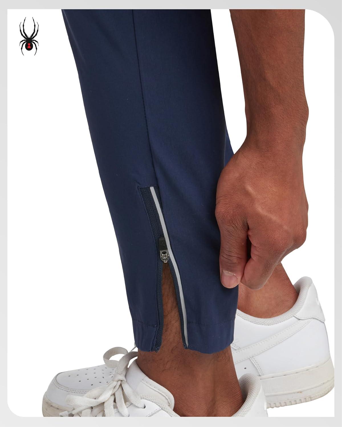 imageSpyder Mens Work Pants Lightweight Stretch Athletic Joggers for Men Moisture Wicking Pants for Work or Casual Golf WearNavy