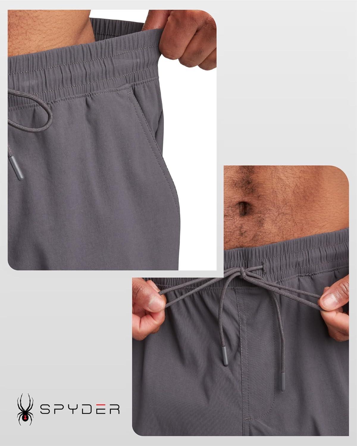 imageSpyder Mens Work Pants Lightweight Stretch Athletic Joggers for Men Moisture Wicking Pants for Work or Casual Golf WearPolar
