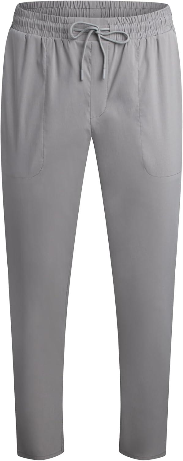 imageSpyder Mens Work Pants Moisture Wicking Pants for Work Lightweight Stretch Casual Golf Wear and Athletic Joggers for MenPewter