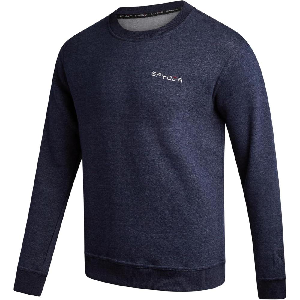 imageSpyder Mens Crewneck Sweatshirt  Soft Performance Fleece Pullover Sweatshirts for Men  Casual Gym Workout Mens SweatshirtTrue Navy