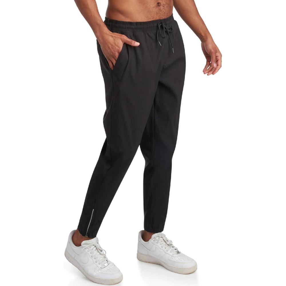 imageSpyder Mens Work Pants Lightweight Stretch Athletic Joggers for Men Moisture Wicking Pants for Work or Casual Golf WearBlack