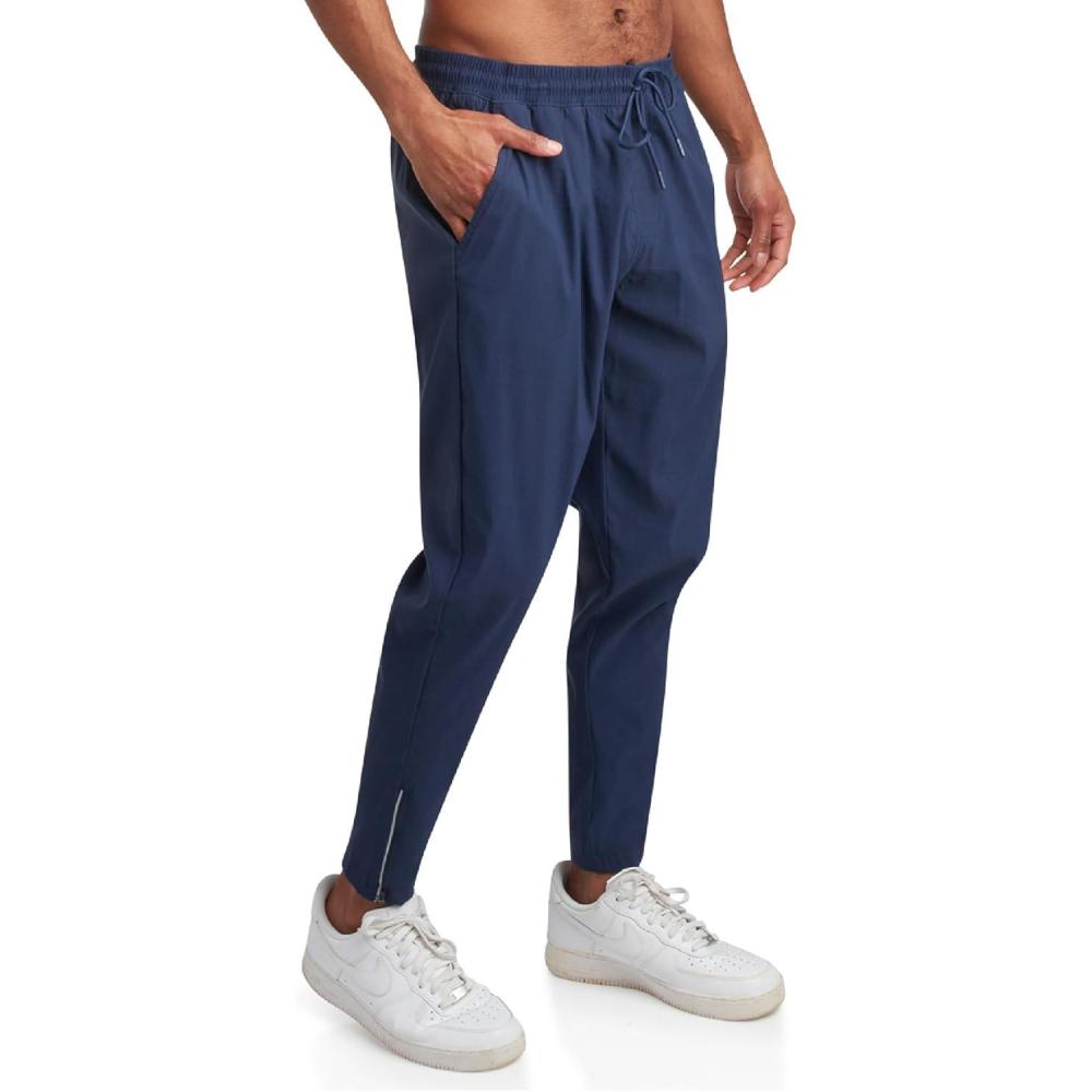 imageSpyder Mens Work Pants Lightweight Stretch Athletic Joggers for Men Moisture Wicking Pants for Work or Casual Golf WearNavy