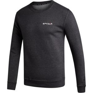 Spyder Mens Crewneck Sweatshirt – Soft Performance Fleece Pullover Sweatshirts for Men – Casual Gym Workout Mens Sweatshirt(Charcoal Heather)