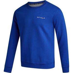 Spyder Mens Crewneck Sweatshirt – Soft Performance Fleece Pullover Sweatshirts for Men – Casual Gym Workout Mens Sweatshirt(Electric Blue)